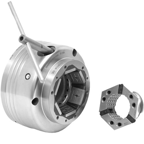 Mandrino di tornitura a serraggio manuale - TOROK - HAINBUCH GMBH SPANNENDE TECHNIK - 6 ganasce / per pezzi da lavorare / esagonale