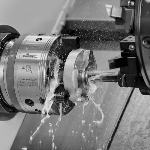 Mandrino di tornitura con morsa - B-Top - HAINBUCH GMBH SPANNENDE TECHNIK - automatico / 3 ganasce / con foro passante