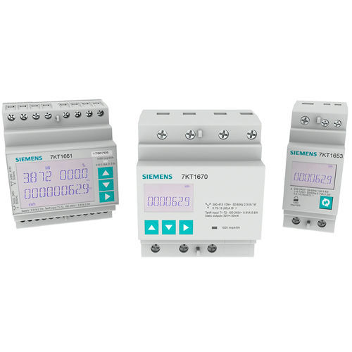 Apparecchio di misura della potenza contatore di energia -  7KT PAC1600 - Siemens Low-voltage – Power distribution - su guida DIN