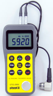 Misuratore di spessore di acciaio - UTG-2900 - Phase II - di vetro / per materie plastiche / di materiali