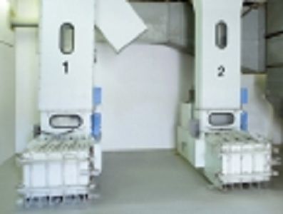 Pressa imballatrice per tessili - LUWA Air Engineering AG - verticale / a carico frontale