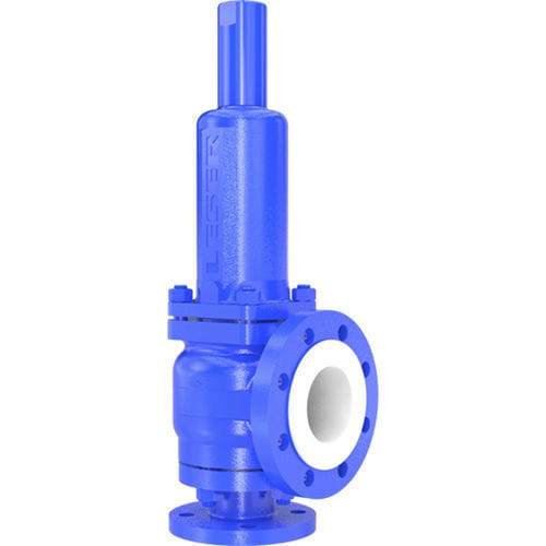 Valvola di sicurezza DIN - 447 series  - LESER GmbH & Co. KG - per l'industria chimica / in acciaio / con flangia