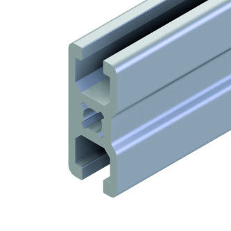 Profilo in alluminio - 20.1001/0 - Minitec - con scanalature / per telai / estruso