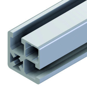 Profilo in alluminio - 20.1064/0 - Minitec - con scanalature / per porta scorrevole