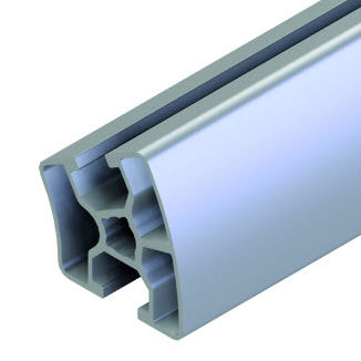 Profilo in alluminio - 20.1134/0 - Minitec - con scanalature / rotondo / ad uso industriale