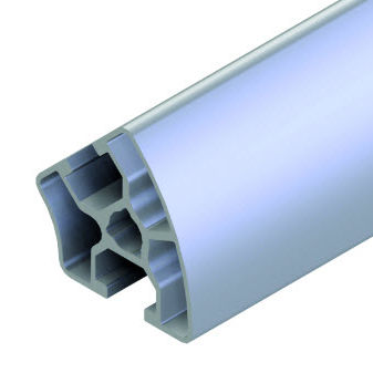 Profilo in alluminio - 20.1135/0 - Minitec - rotondo / 45° / per telai