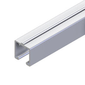 Profilo in alluminio - 20.1038/0 - Minitec - per porta scorrevole / per parapetto / estruso