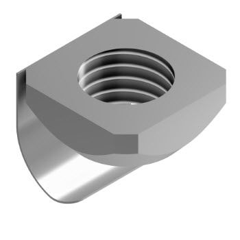 Dado quadrato - 21.1330/2 - Minitec - in acciaio galvanizzato / girevole / fisso