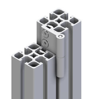 Cerniera a perno - 21.1378/0 - Minitec - in alluminio / avvitabile / 270°