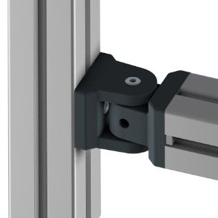 Cerniera a perno - 21.2020/0 - Minitec - in alluminio / avvitabile / per porta