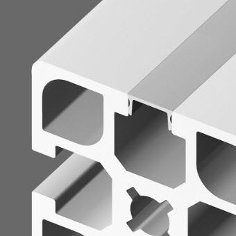 Profilato per ricopertura in alluminio - 20.1021/0 - Minitec - con scanalature / estruso