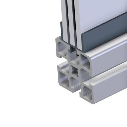 Profilo in PVC - 22.1075/1 - Minitec - con scanalature / di guida
