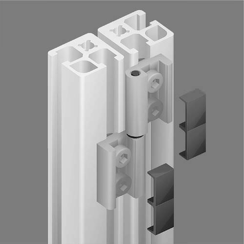 Cerniera a molla - 21.1100/0 - Minitec - in alluminio / avvitabile / 110°