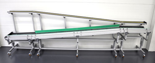 Trasportatore a rulli - TSG 200 - Minitec - orizzontale / da trasporto / modulare