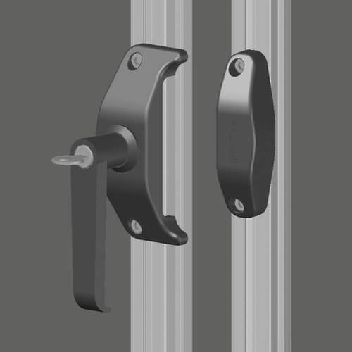 Serratura a chiave - 21.0949/0 - Minitec - per porta / in alluminio