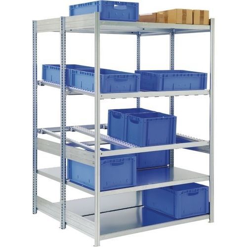 Scaffalatura per magazzino di stoccaggio - SDS-T - BITO-Lagertechnik Bittmann - unilaterale / per carichi medi / in acciaio inossidabile