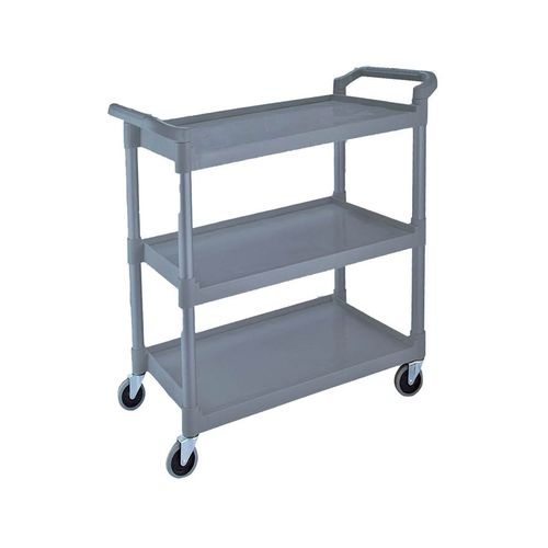Carrello di pulizia - CARR00087	 - IPC - in alluminio / in polipropilene / 3 livelli