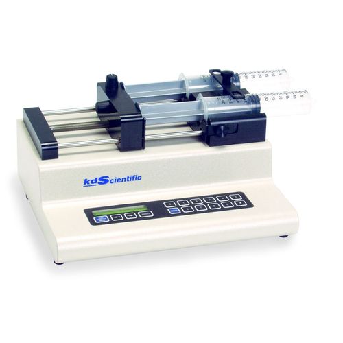 Pompa a infusione - 0.01 - 140 ml | KDS 210 - KDS - a due siringhe / per prodotti chimici / con motore passo-passo