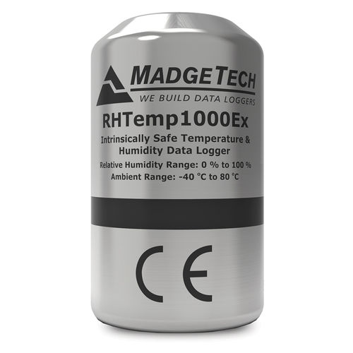 Registratore di dati di umidità relativa - RHTemp1000Ex - MadgeTech - di temperatura e umidità / con interfaccia PC / senza schermo