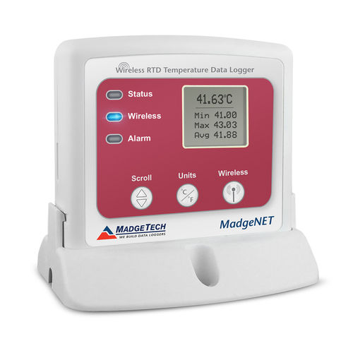 Registratore di dati di temperatura - RFRTDTemp2000A - MadgeTech - senza fili / radiofrequenza / Pt100