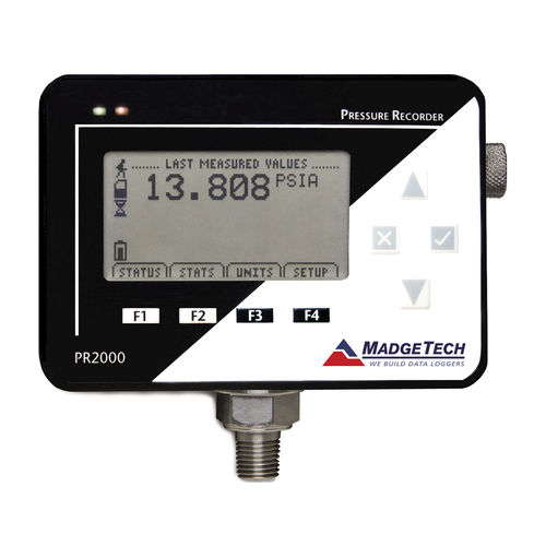 Registratore di dati di pressione - PR2000 series - MadgeTech - con interfaccia PC / con display / per controllo