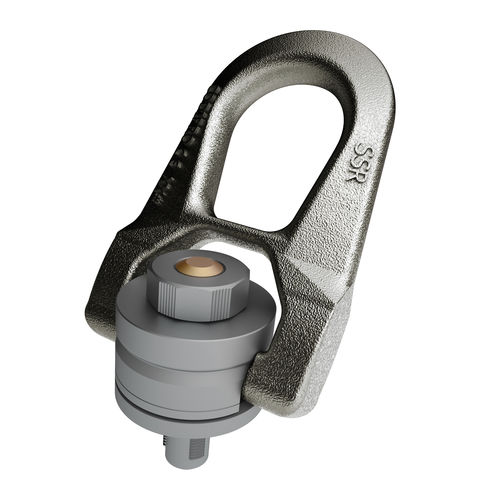 Anello di sollevamento articolato - SS.QL.DSR - Codipro - girevole / filettato / forgiato