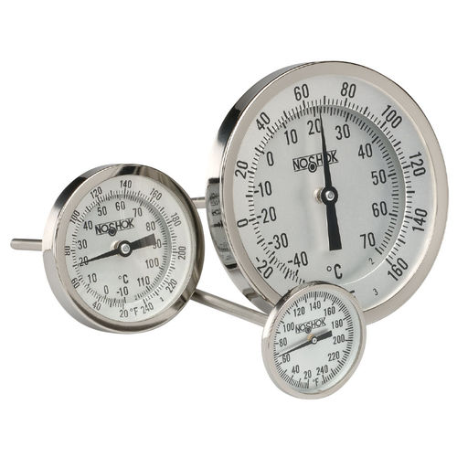 Termometro bimetallico - 100  - NOSHOK - con quadrante / ad inserimento / industriale