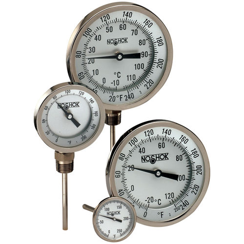 Termometro bimetallico - 300  - NOSHOK - analogico / con quadrante / ad inserimento