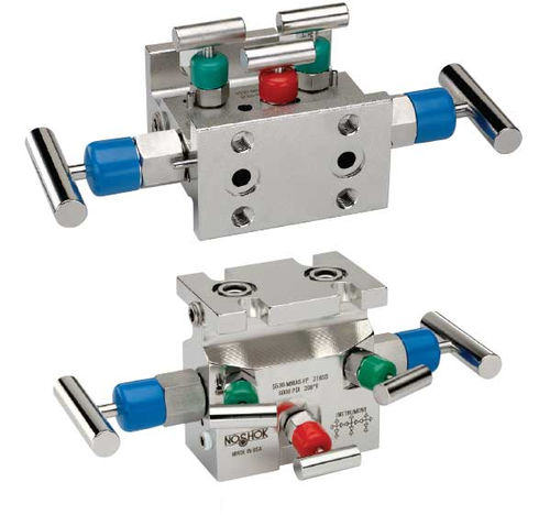 Manifold a 5 vie - 5530 - NOSHOK - in acciaio inossidabile / di isolamento / con flangia