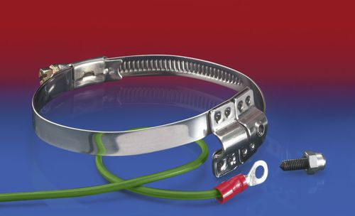 Fascetta stringitubo in acciaio inossidabile - CLAMP 212 EC - NORRES Schlauchtechnik GmbH - a ponte / con messa a terra / a nastro