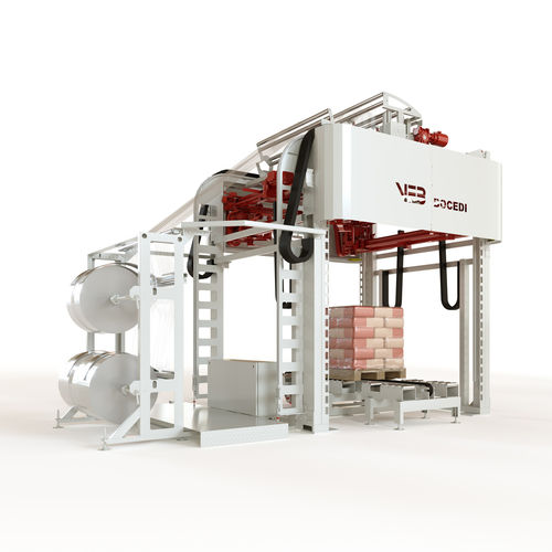 Incappucciatrice automatica - FB3000 - Officina Bocedi - per pellicola estensibile / per pallet / per l'industria alimentare e delle bevande