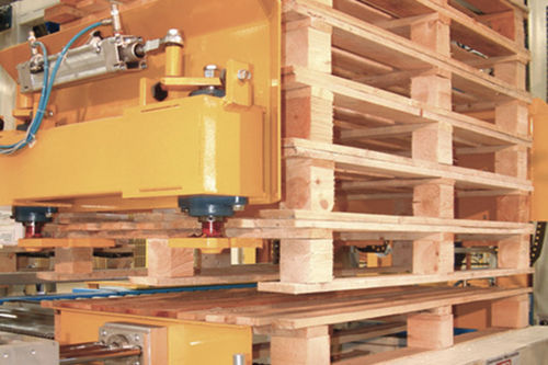 Impilatore disimpilatore di pallets - Officina Bocedi - completamente automatico