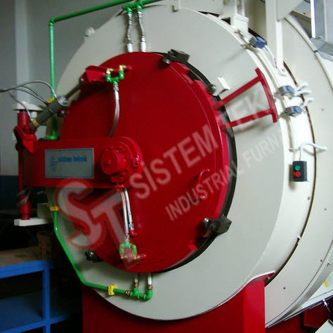 Forno sottovuoto - VF-T-E series - Sistem Teknik Industrial Furnaces - a storta girevole / per nitrurazione / di carbonitrurazione