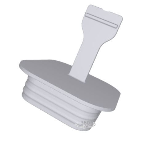 Tappo ovale - EH series - DBI Plastics - quadrato / a pressione / in plastica