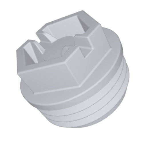 Tappo esagonale - TF2101A-GA10A - DBI Plastics - filettato / in plastica / di vernice