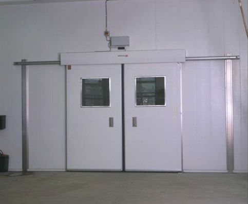 Porta scorrevole - AS0502I - DAN-doors - in metallo / per cella frigorifera / industriale