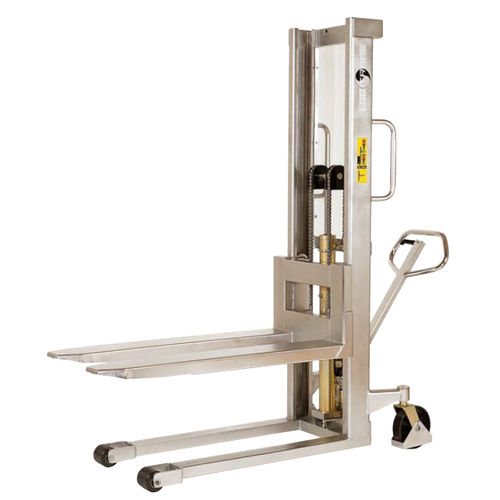 Accatastatore manuale - HS RF-SEMI - Logitrans - a timone con guida da terra / in acciaio inossidabile