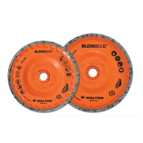 Disco abrasivo per finitura - BLENDEX U™ - WALTER - per sbavatura / di pulizia / per acciaio inossidabile