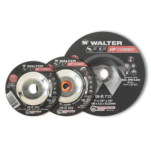 Mola piatta - HP series - WALTER - in ghisa / a centro depresso