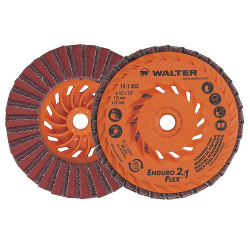 Disco abrasivo al ossido di alluminio - ENDURO-FLEX 2-in-1™ / ENDURO-FLEX 2-in-1™ Turbo - WALTER - per finitura / per sbavatura / per lega acciaio inossidabile
