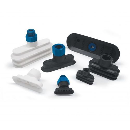 Ventosa a soffietto - VOP0824SR - VUOTOTECNICA - ovale / piatta / in silicone
