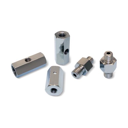 Adattatore per vuoto - 0008130 - VUOTOTECNICA - filettato / in ottone / in acciaio galvanizzato