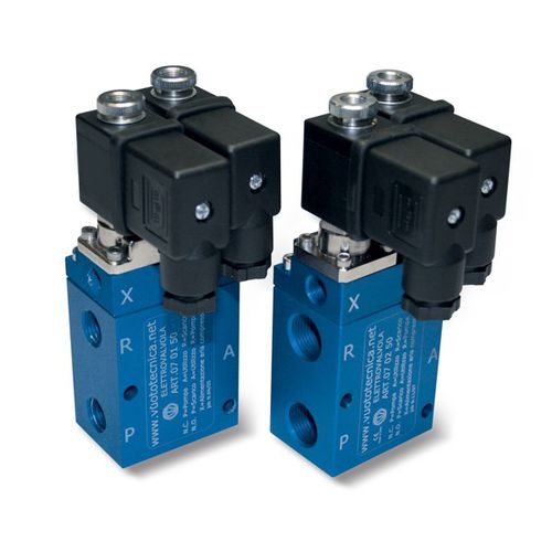 Elettrovalvola a comando assistito - 070x51 series - VUOTOTECNICA - a 3 vie / NC / NO