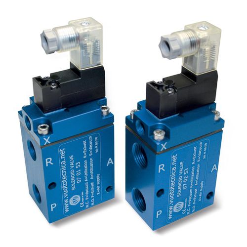 Elettrovalvola a comando assistito - 070x53 series - VUOTOTECNICA - a 3 vie / NC / NO