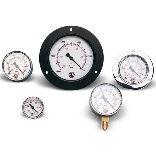 Misuratore di vuoto a tubo Bourdon - 090315 - VUOTOTECNICA - con quadrante