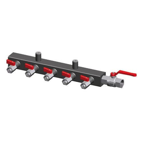 Manifold a vuoto - COLL series - VUOTOTECNICA - multicanale / in acciaio verniciato / per pompa