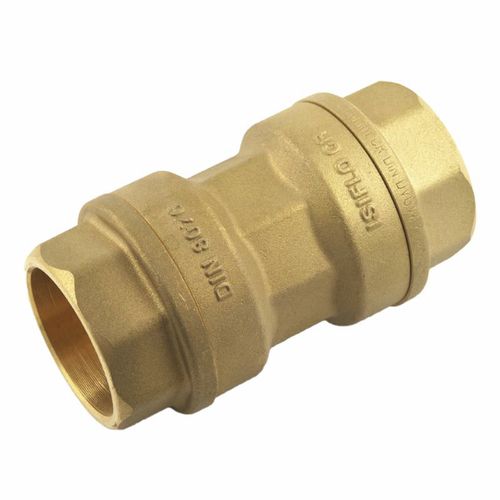 Nipplo in ottone - 100 - Isiflo AS - filettato / dritto