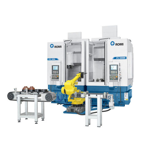 Centro di tornitura verticale - VTL 500 series - Romi - CNC / 2 assi / rigido