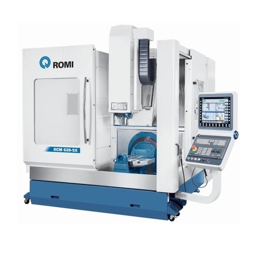 Centro di lavoro CNC 5 assi - DCM 620 series - Romi - verticale / con tavola rotante / di alta precisione