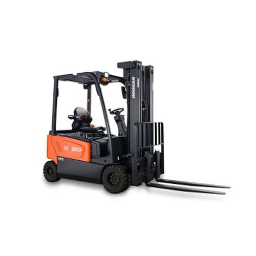 Carrello elevatore controbilanciato - BxxX-7 series - Daewoo Industrial Vehicles - elettrico / con conducente seduto / per movimentazione